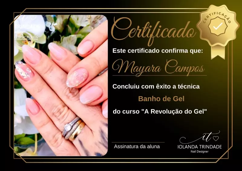 Certificado Nail Designer - Banho de Gel