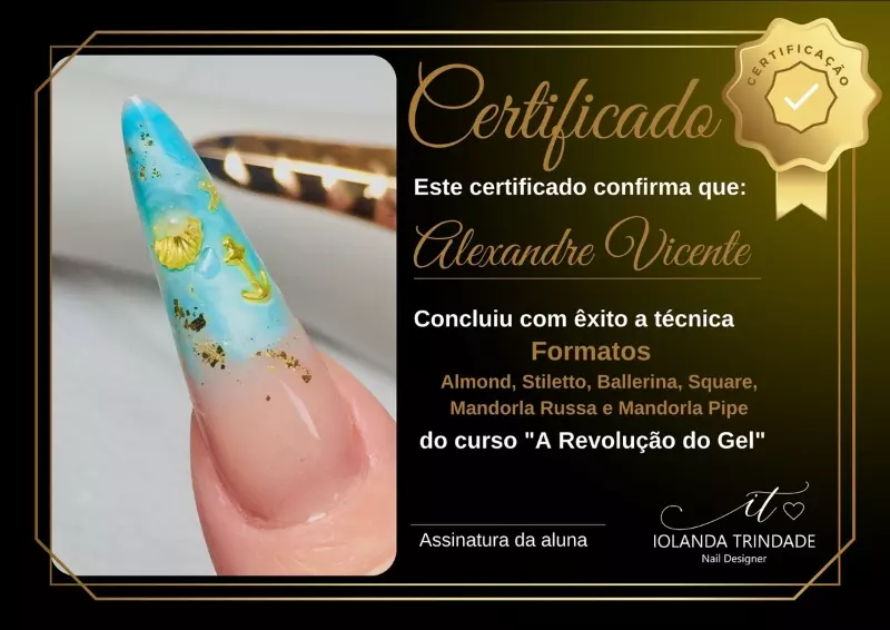 Certificado Nail Designer - Formatos